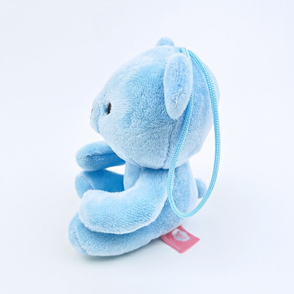 クマアンドベアープロデュース 推しハグベア ぬいぐるみ (ブルー) テディベア ストラップ 缶バッジ