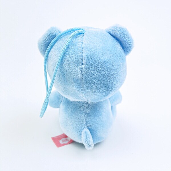 クマアンドベアープロデュース 推しハグベア ぬいぐるみ (ブルー) テディベア ストラップ 缶バッジ