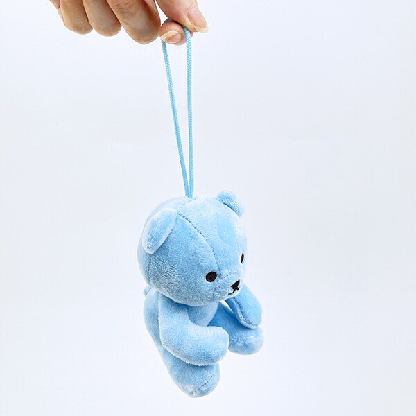 クマアンドベアープロデュース 推しハグベア ぬいぐるみ (ブルー) テディベア ストラップ 缶バッジ