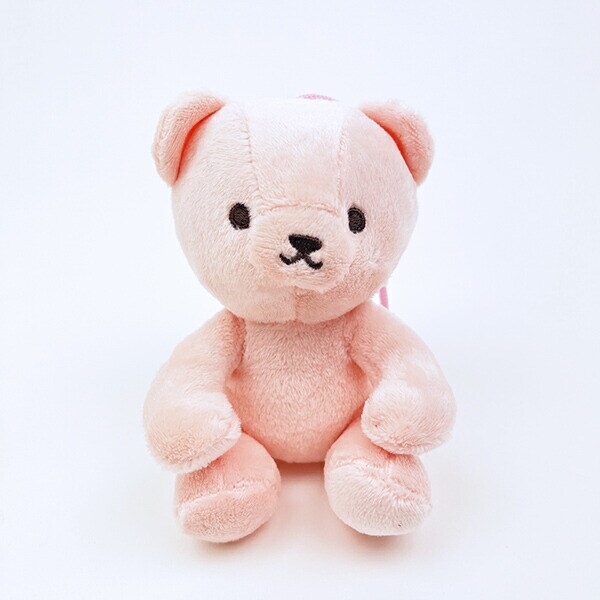 クマアンドベアープロデュース 推しハグベア ぬいぐるみ (ピンク) テディベア ストラップ 缶バッジ