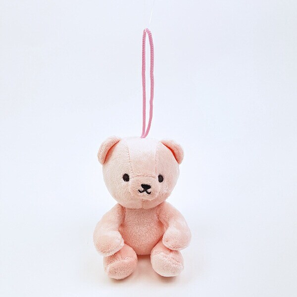 クマアンドベアープロデュース 推しハグベア ぬいぐるみ (ピンク) テディベア ストラップ 缶バッジ