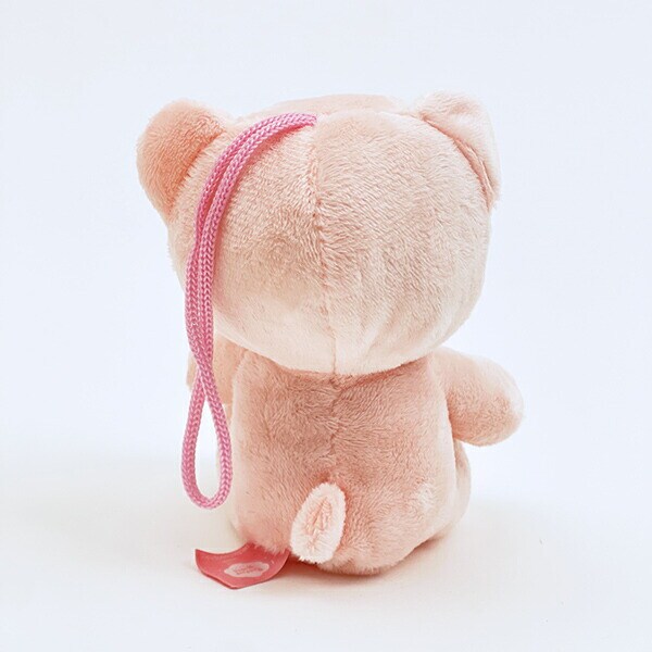 クマアンドベアープロデュース 推しハグベア ぬいぐるみ (ピンク) テディベア ストラップ 缶バッジ