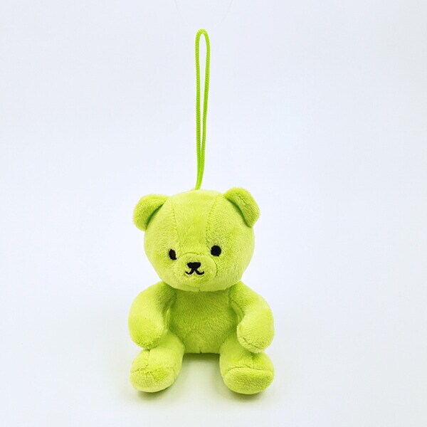 クマアンドベアープロデュース 推しハグベア ぬいぐるみ (グリーン) テディベア ストラップ 缶バッジ