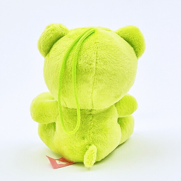 クマアンドベアープロデュース 推しハグベア ぬいぐるみ (グリーン) テディベア ストラップ 缶バッジ