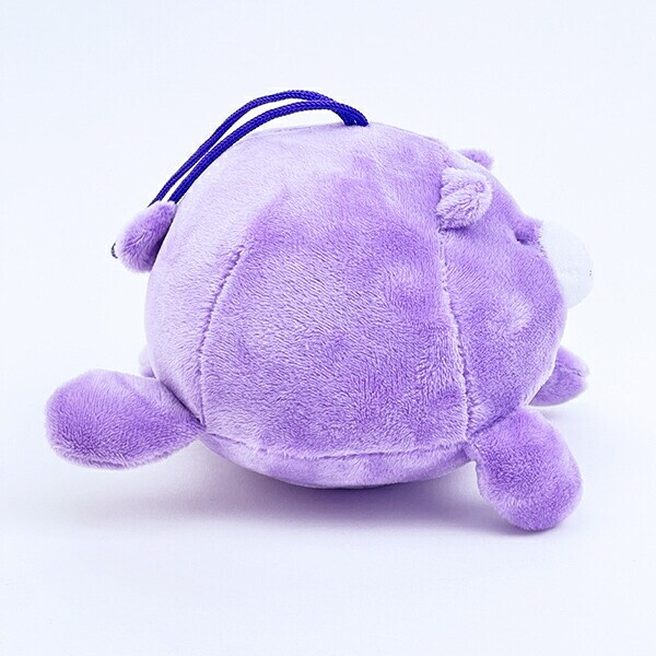 クマアンドベアープロデュース まんまる北海道ベア ぬいぐるみ (ラベンダー) テディベア ストラップ 缶バッジ