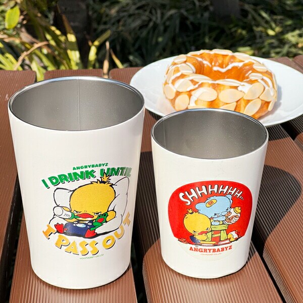 AngryBabyz アンベビ 2way ステンレスタンブラー M マグ 保温保冷 結露防止 450ml