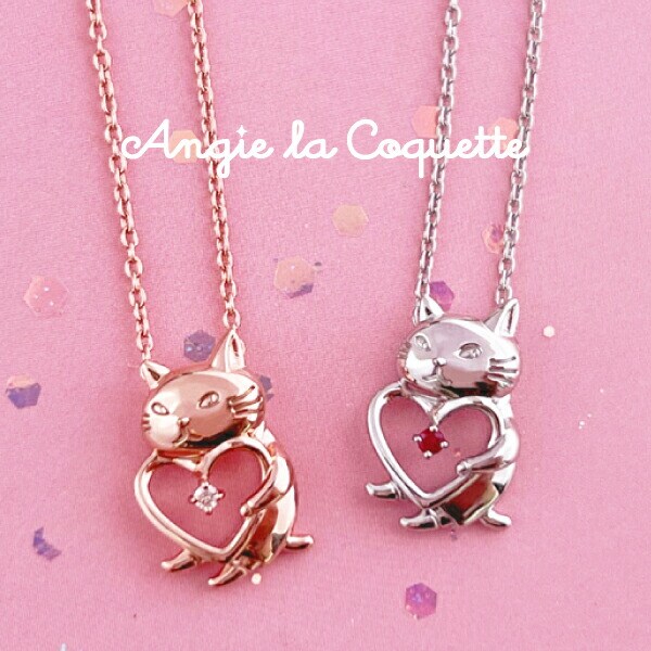 アンジー・ラ・コケット☆麗しのアンジー ジュエリー ネックレス ［シルバー×ガーネット］