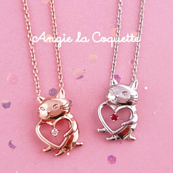 アンジー・ラ・コケット☆麗しのアンジー ジュエリー ネックレス ［ピンクゴールド×ダイヤモンド］