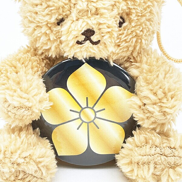 家紋ベア 明智光秀 明智家 桔梗紋  クマアンドベアー 歴史 戦国 kuma and bear 歴史ベアシリーズ