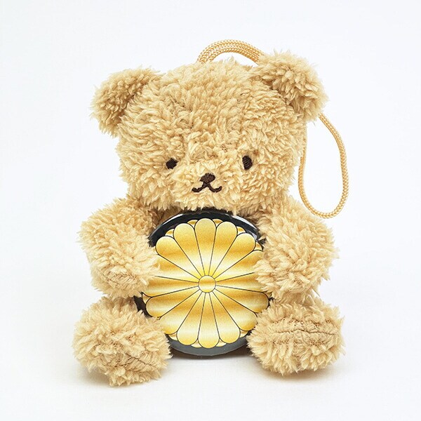 家紋ベア 菊花紋章【十六葉八重表菊】クマアンドベアー 歴史 戦国 kuma and bear 歴史ベアシリーズ