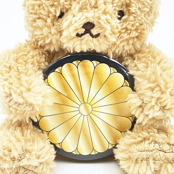 家紋ベア 菊花紋章【十六葉八重表菊】クマアンドベアー 歴史 戦国 kuma and bear 歴史ベアシリーズ