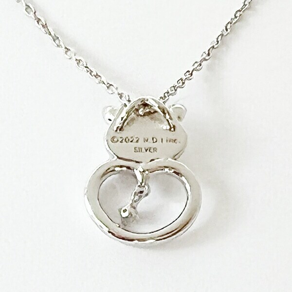 ぷーとん ネックレス シルバー ダイヤモンド 天然石 ジュエリー