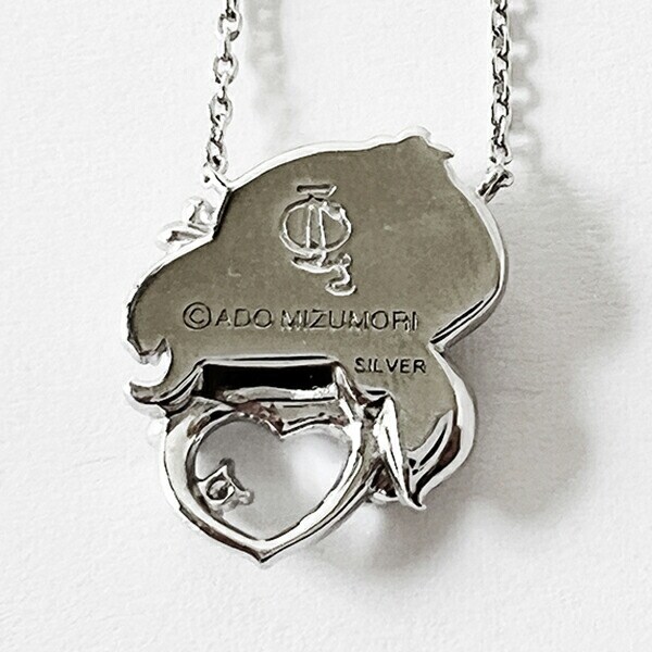 水森亜土 ネックレス シルバー ダイヤモンド 天然石 ジュエリー