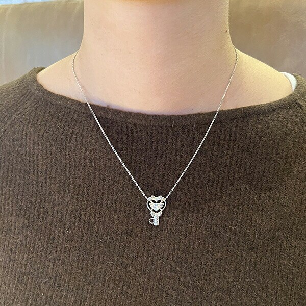 SWIMMER 誕生石ジュエリー シルバー ダイヤモンド スイマー ネックレス