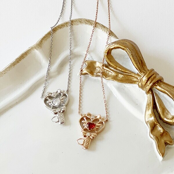 SWIMMER 誕生石ジュエリー シルバー ダイヤモンド スイマー ネックレス