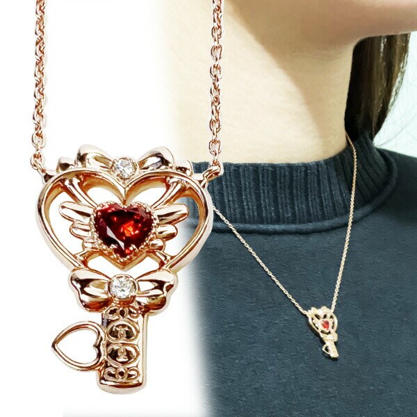 SWIMMER ジュエリー ピンクゴールド ダイヤモンド スイマー ネックレス