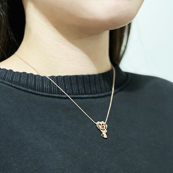 SWIMMER ジュエリー ピンクゴールド ダイヤモンド スイマー ネックレス