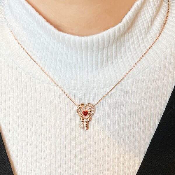 SWIMMER ジュエリー ピンクゴールド ダイヤモンド スイマー ネックレス