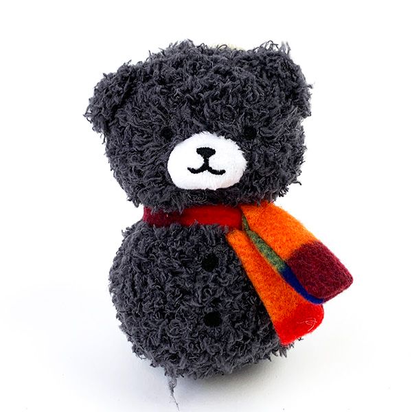 ぬいぐるみ 雪だるまベア ネイビー パーフェクトワールド オリジナル マスコット クマ