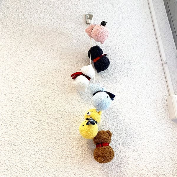 ぬいぐるみ 雪だるまベア イエロー パーフェクトワールド オリジナル マスコット クマ