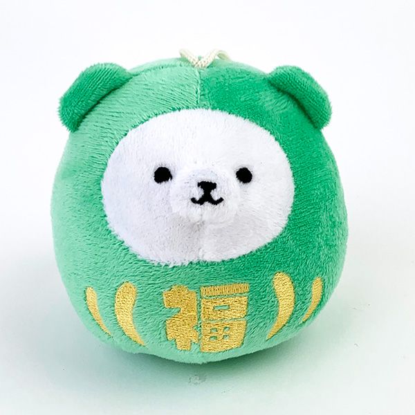 ぬいぐるみ だるまベア グリーン パーフェクトワールド オリジナル マスコット クマ