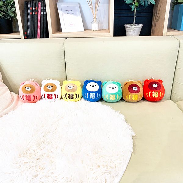 ぬいぐるみ だるまベア グリーン パーフェクトワールド オリジナル マスコット クマ