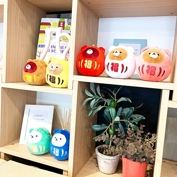 ぬいぐるみ だるまベア グリーン パーフェクトワールド オリジナル マスコット クマ