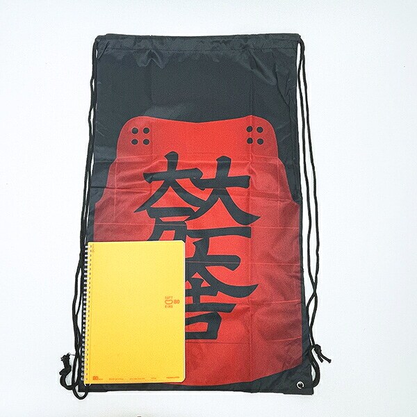 石田三成 石田家中リュックサック（大一大万大吉・朱漆塗桶側二枚胴デザイン） 戦国 武将 戦 歴史 日本史 戦国グッズ