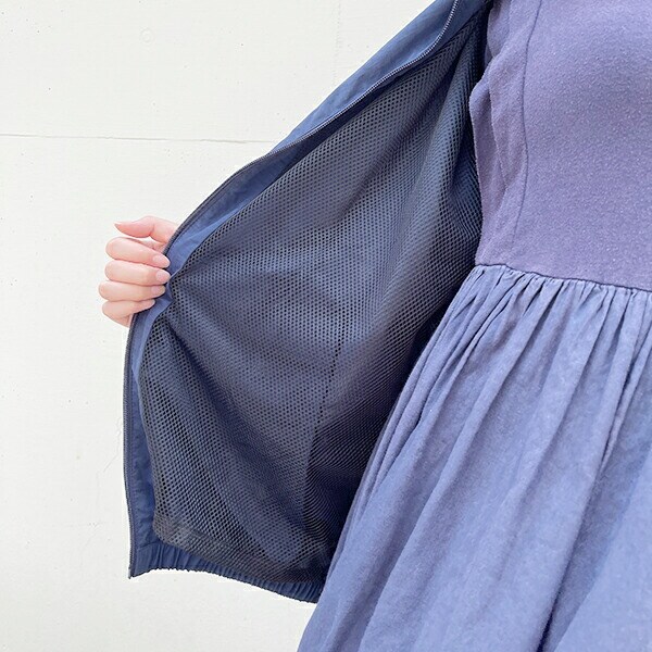 水森亜土 ナイロンジャケット カップル L アウター アパレル ネイビー 亜土ちゃん