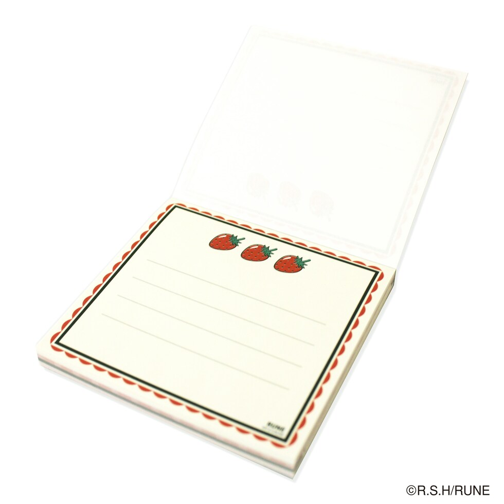内藤ルネ メモ帳 いちご 文具