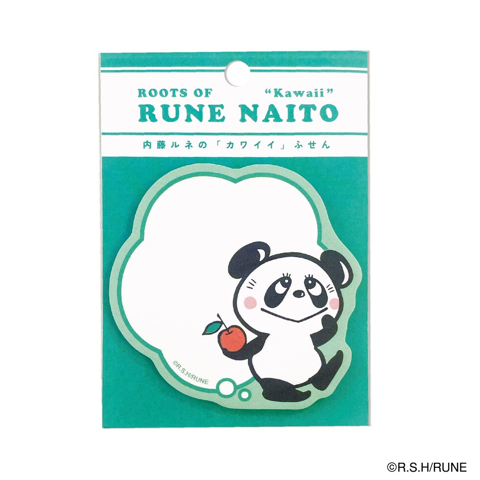 内藤ルネ ダイカットふせん ルネパンダ 文具 付箋 メモ