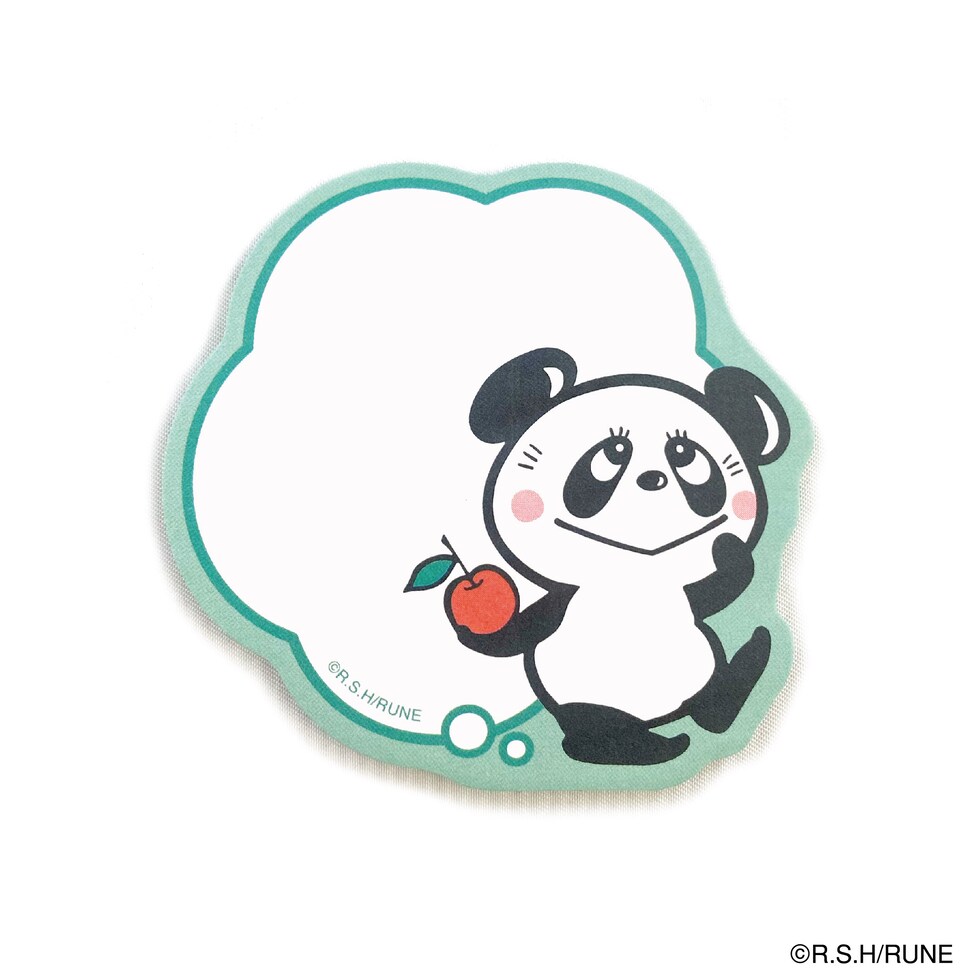 内藤ルネ ダイカットふせん ルネパンダ 文具 付箋 メモ