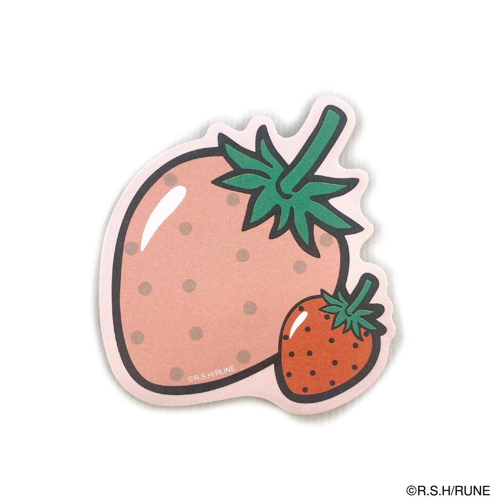 内藤ルネ ダイカットふせん いちご 文具 付箋 メモ