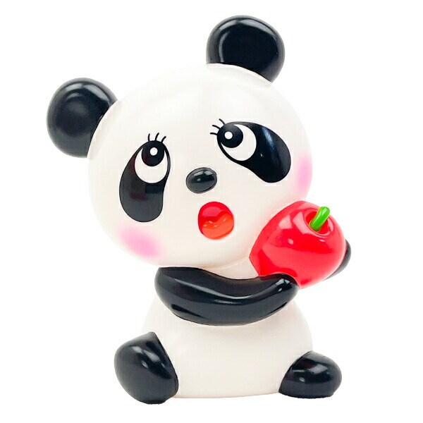 内藤ルネ ルネパンダ ちょきんばこ 赤りんご 貯金箱