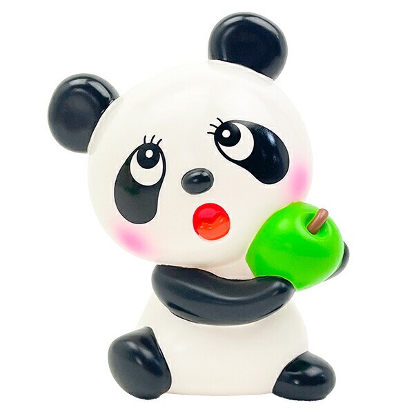 内藤ルネ ルネパンダ ちょきんばこ 青りんご 貯金箱