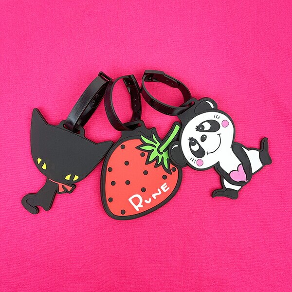 内藤ルネ ルネパンダ ラバーラゲッジタグ トラベル 日本製