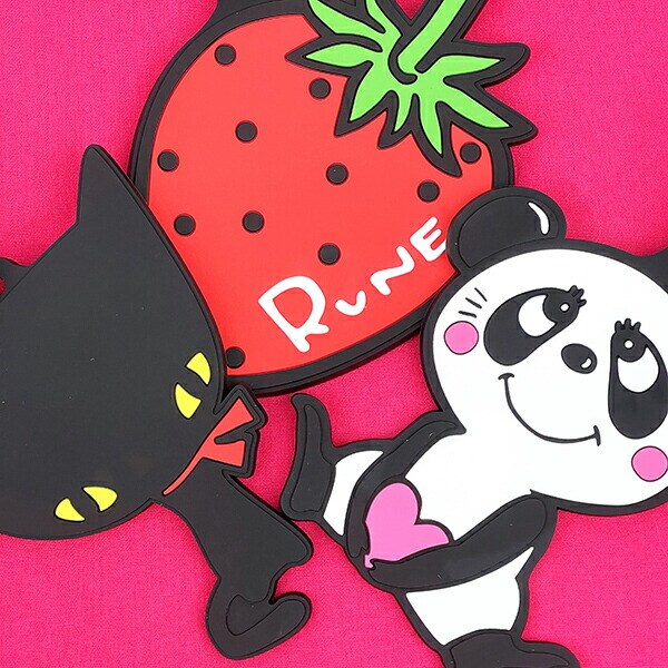 内藤ルネ ルネパンダ ラバーラゲッジタグ トラベル 日本製