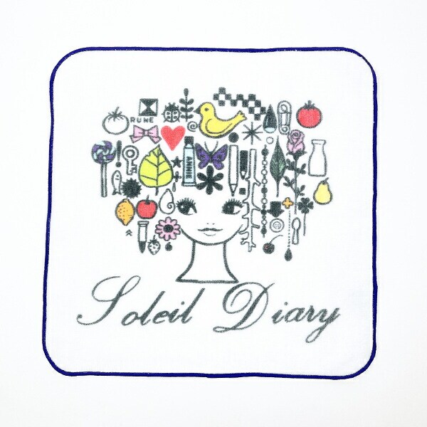内藤ルネ Soleil Diary ハンドタオル 日本製 Rune