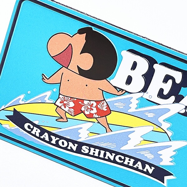 クレヨンしんちゃん サーファーしんちゃん ナンバープレートマグネット 日焼け