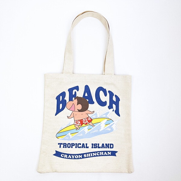 クレヨンしんちゃん サーファーしんちゃん A4トートバッグ 日焼け