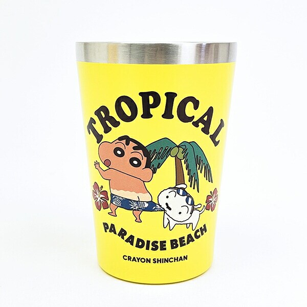 クレヨンしんちゃん トロピカルしんちゃん ステンレスタンブラー 日焼け 保温保冷