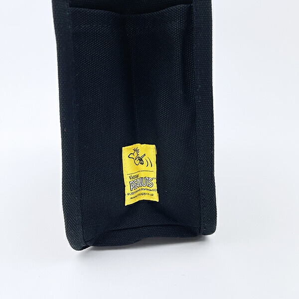 スヌーピー 仕切りランチトートバッグ ブラック SNOOPY