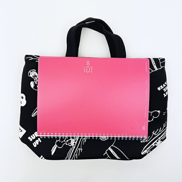 スヌーピー ネオプレン保冷ランチバッグ  ブラック ランチ SNOOPY