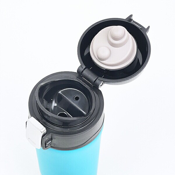 スヌーピー ワンプッシュボトル ターコイズ サーフ 水筒 ランチ SNOOPY