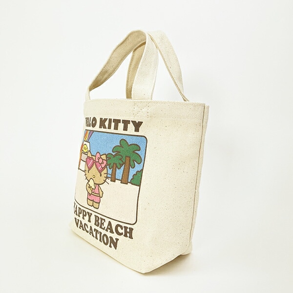 サンリオ ハローキティ 日焼け キティ ミニランチバッグ アイボリー Sanrio