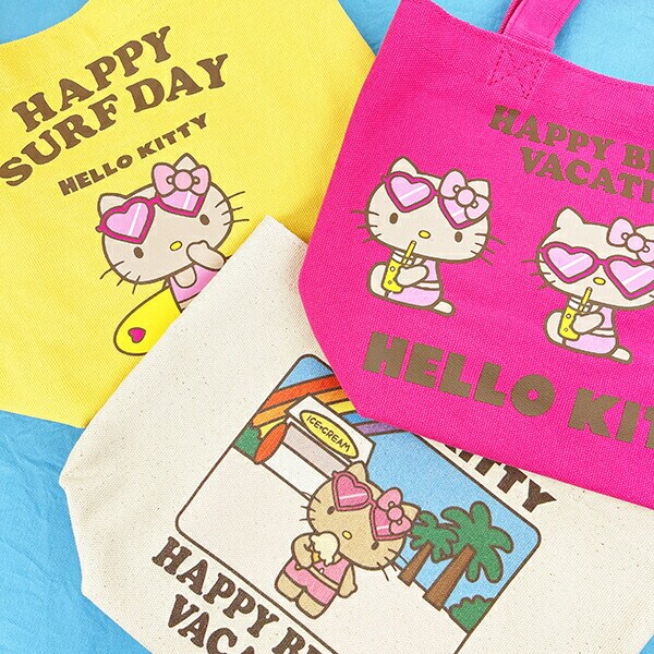 サンリオ ハローキティ 日焼け キティ ミニランチバッグ イエロー Sanrio