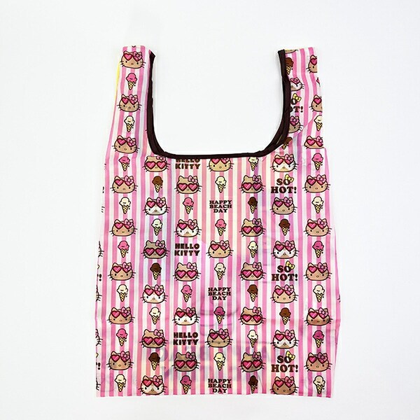 サンリオ ハローキティ 日焼け キティ エコバッグ(M) イエロー Sanrio