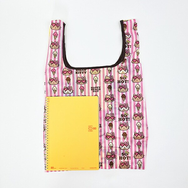 サンリオ ハローキティ 日焼け キティ エコバッグ(M) イエロー Sanrio