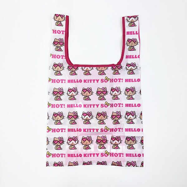 サンリオ ハローキティ 日焼け キティ エコバッグ(M) ピンク Sanrio