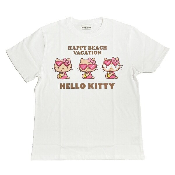 サンリオ ハローキティ 日焼け キティ 半袖Tシャツ(M) ジュース アパレル Sanrio